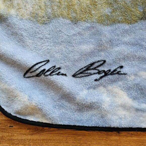 Northwest POLAR BEAR Sleepy Time Bear Plush Throw Blanket COLLIN BOGLE 49 x 59 - Picture 3 of 8